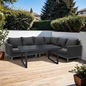 OUTLIV. Alea Ecklounge 5-tlg. Aluminium/Sunbrella