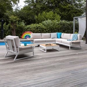 Kettler Ocean Skid Platform Loungeset Aluminium/Sunbrella
