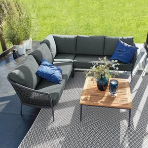 Musterring Ibiza Ecklounge inkl. Loungetisch Aluminium/Rope/Olefin