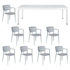 OUTLIV. Vivien Gartenmöbel-Set XL (8 Plätze) Tisch 210x100cm