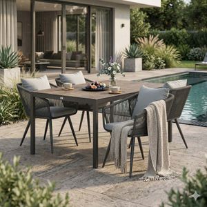 OUTLIV. Alex Gartenmöbel-Set Aluminium/Dekton