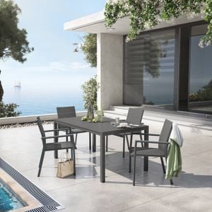 OUTLIV. Lucca Gartenmöbel-Set M (4 Plätze) Tisch 155x90cm