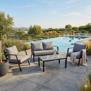 LC Garden Bondino Loungeset inkl. Loungetisch Aluminium/Polyester