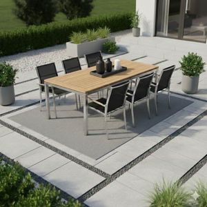 OUTLIV. Oviedo Gartenmöbel-Set L (6 Plätze) Tisch 200x100cm