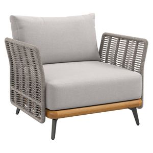 OUTLIV. Ava Loungesessel Akazie/Rope/Polyester