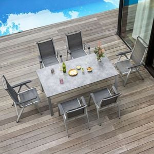 Kettler Forma II Gartenmöbel-Set L (6 Plätze) Tisch 160x95cm