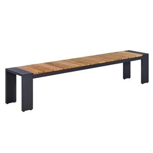 OUTLIV. Konis Gartenbank Aluminium/Teak