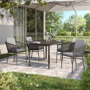 OUTLIV. Ohio Gartenmöbel-Set 5-tlg. Tisch 160x90cm