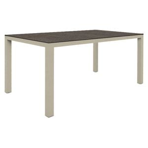 Zebra Alus Gartentisch 160x90cm Aluminium/HPL