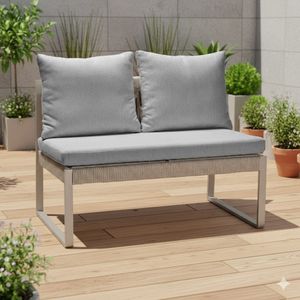 Stern Tammo Diningsofa Aluminium/Rope/Outdoorstoff