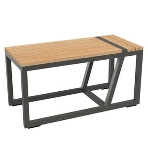 Sieger Havanna Beistelltisch 69x32cm Aluminium/Teak