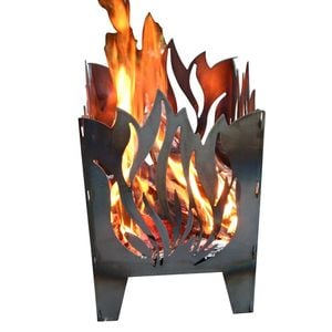 SvenskaV Flamme Feuerkorb Rohstahl 35,5x37,0x75 cm