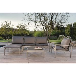 Stern Skelby Loungeset 6-tlg. Aluminium/Textilene inkl. Kissen