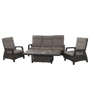 Siena Garden Corido Loungeset 4-tlg. Aluminium/Geflecht