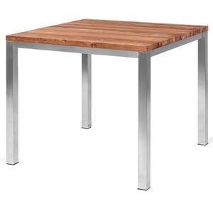 OUTLIV. Rimini Gartentisch 90x90cm Edelstahl/Teak