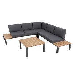 MWH Reno Ecklounge 4-teilig Aluminium/Teak