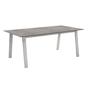 Musterring Belgien Gartentisch 200x95cm Edelstahl/HPL