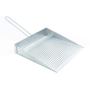 Hecht Pala Grillplatte mit abnehmbaren Griff Edelstahl
