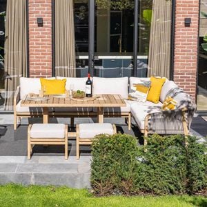 Garden Impressions Santos Dininglounge Akazie/Rope/Kunstfaser