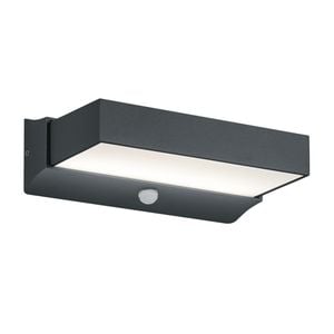 LUTEC Leda LED-Außenwandbeleuchtung Edelstahl Silber