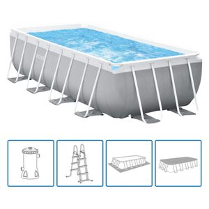 Intex Prism Frame Rectangular Pool Set 488x244x107cm