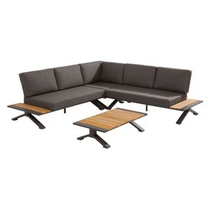 4Seasons Nostra Ecklounge Aluminium/Teak