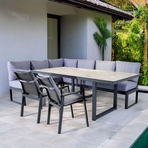 OUTLIV. Pandora Gartenmöbel-Set L (7 Plätze) Tisch 200x100cm