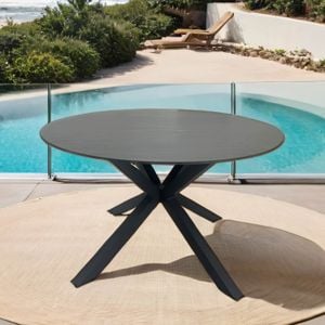 OUTLIV. Winton Gartentisch Ø120cm Aluminium/Sinterstein