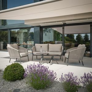 Stern Cliff Loungeset inkl. Beistelltische Aluminium/Rope/Polyacryl