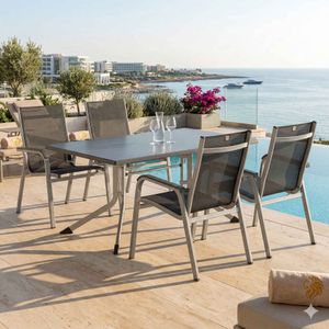 Kettler Basic Plus Gartenmöbel-Set M (4 Plätze) Tisch 160x95cm