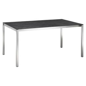 OUTLIV. Kreta Ausziehtisch 160/220x100cm Edelstahl/Dekton