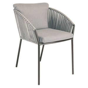 Stern Cliff Stapelsessel Aluminium mit Sitz- und Rückenkissen