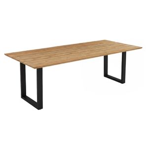 OUTLIV. Negara Gartentisch Edelstahl/Teak recycelt