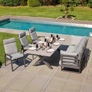 LC Garden Bondino Gartenmöbel-Set Tisch 200/260x100cm