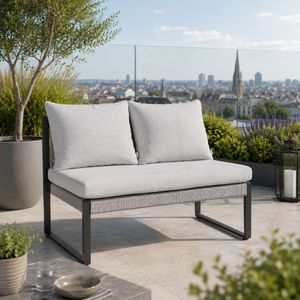 Stern Tammo Diningsofa Aluminium/Rope/Outdoorstoff