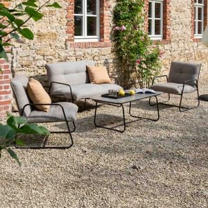Schöner Wohnen Fontein Loungeset Aluminium/Sunbrella