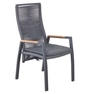 LC Garden Diwo Gartensessel verstellbar Aluminium mit Sitzkissen