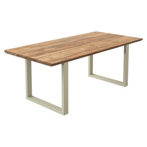 OUTLIV. Negara Gartentisch Edelstahl/Teak recycelt