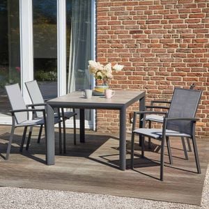 Siena Garden Velia Gartenmöbel-Set M (4 Plätze) Tisch 140x90cm