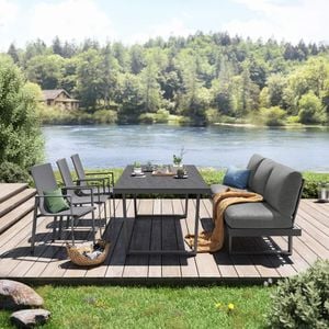 OUTLIV. Atlanta Gartenmöbel-Set L verstellbar (6 Plätze) Tisch 220x100cm