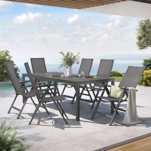 OUTLIV. Jacob Gartenmöbel-Set L (6 Plätze) Tisch 220x100cm