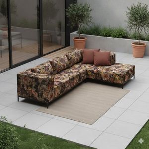 Stern Taavi Flower Ecklounge Aluminium/Polster