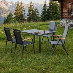 Kettler Cirrus Gartenmöbel-Set M (4 Plätze) Tisch 160x95cm