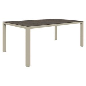 Zebra Alus Gartentisch 180x100cm Aluminium/HPL