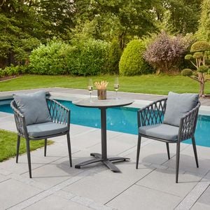 LC Garden Sunrepo Gartenmöbel-Set S (2 Plätze) Tisch Ø70cm
