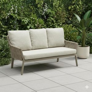 LC Garden Sofano Diningsofa Aluminium/Rope/Olefin