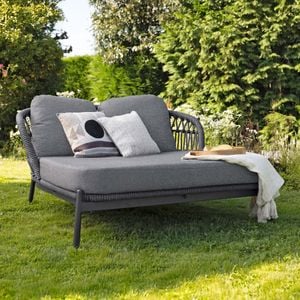 Interliving 7013 Doppelliege Aluminium/Rope/Olefin