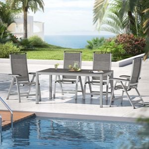 Kettler Forma II Gartenmöbel-Set M (4 Plätze) mit OUTLIV. Tisch 160x90cm