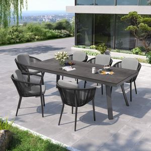 OUTLIV. Monet Gartenmöbel-Set L (6 Plätze) Tisch 220x100cm Vierfuß