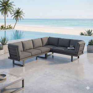 OUTLIV. Atlanta Dininglounge verstellbar Aluminium/Olefin
